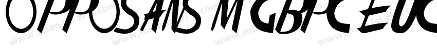 OPPOSans M GBpc EUC H字体转换